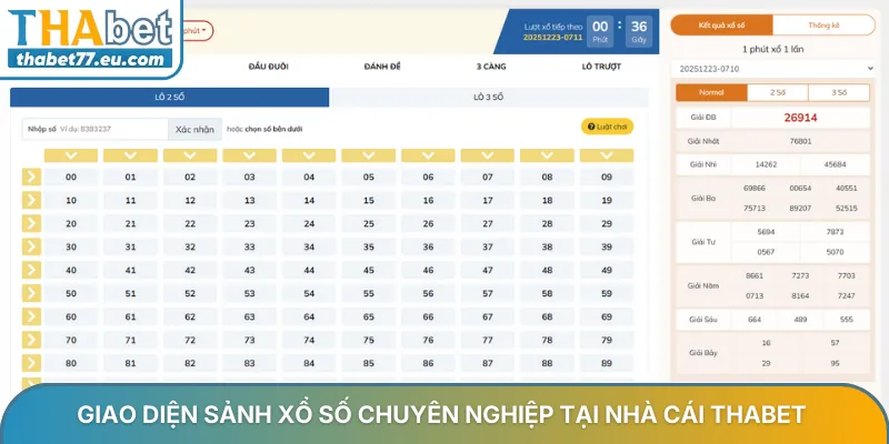 Lô Đề Online Thabet – Sân Chơi Uy Tín Với Tỷ Lệ Thưởng Cao Nhất 2026